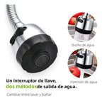 Llave Grifo Cocina Monomando Lavaplatos Flexible Brillante