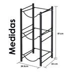 Estante Organizador Rack 3 Botellones Bidones Agua 20lts