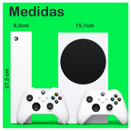 Consola Nintendo Xbox Microsoft Series S, de 512gb digital, color blanco.