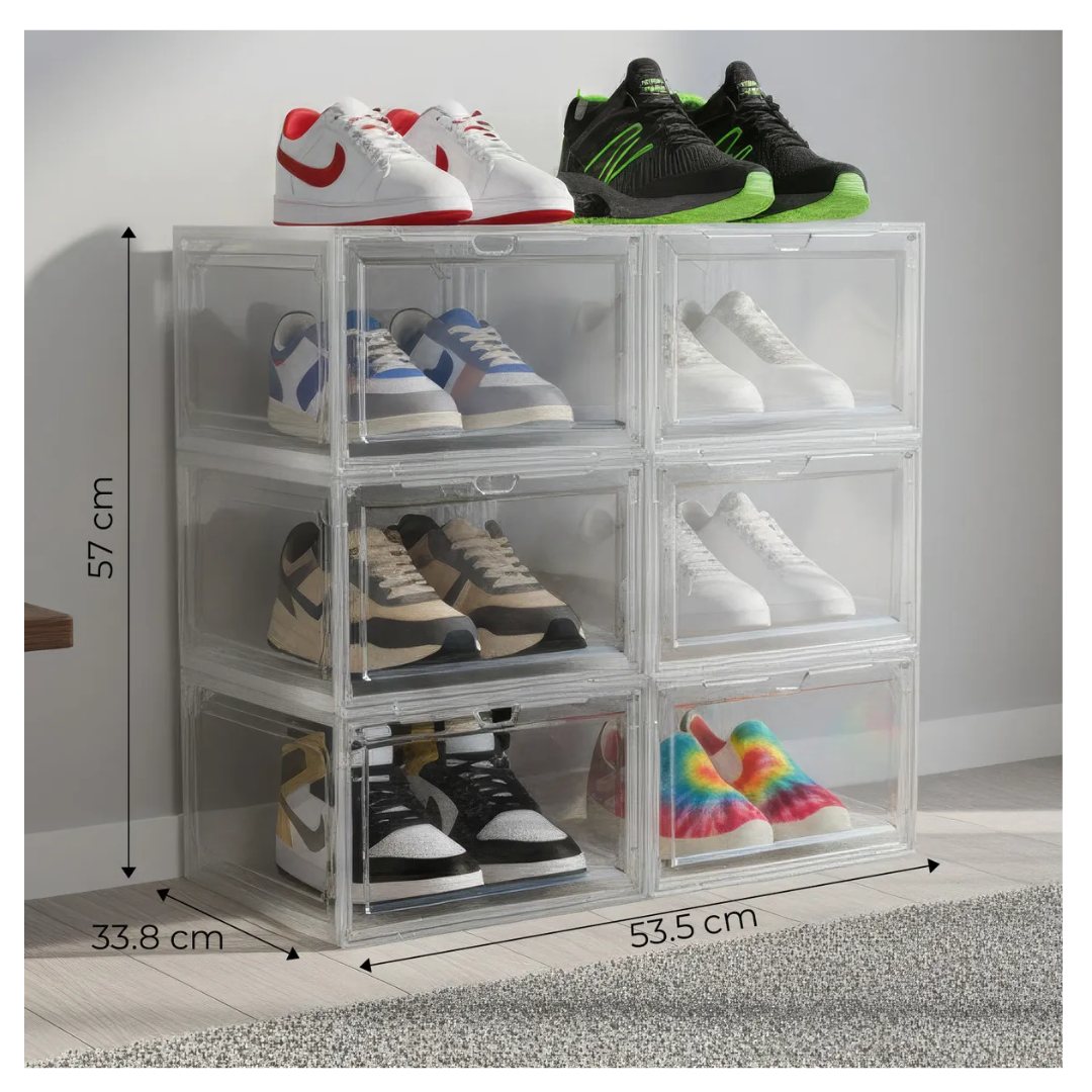 Caja De Zapatos Imantada Mueble 6 Organizadores De Zapatos