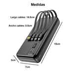 Cargador Bateria Portatil Powerbank Usb De 20000mah 4 En 1