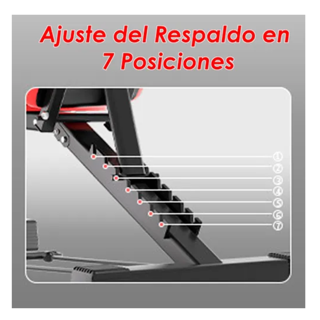 Press Banca 7 Niveles Multifuncional Plegable 16en1