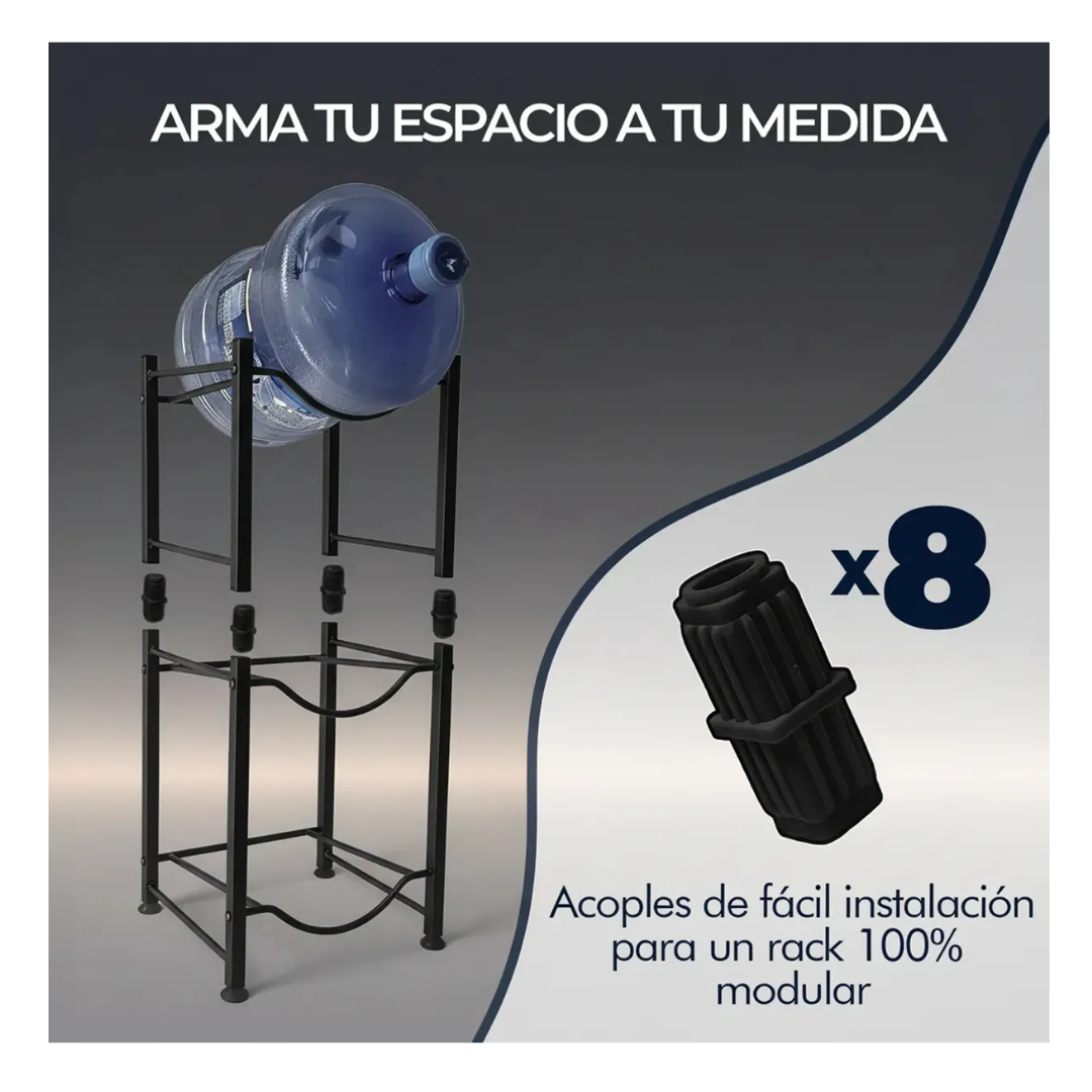 Estante Organizador Botellones Agua 20l 4 Bases Bidones