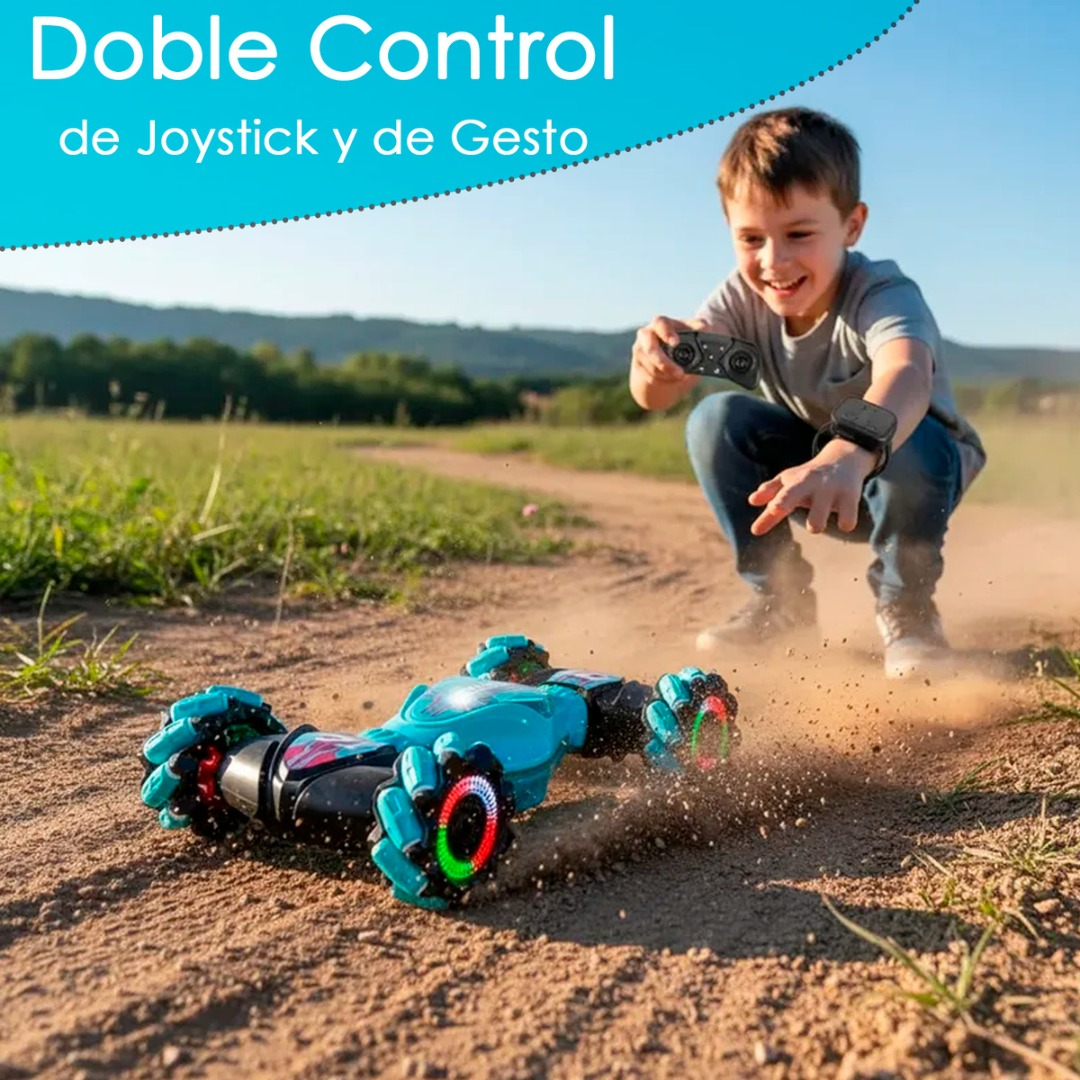 Auto Control Remoto 4x4 Trucos Pro Sensor Muñeca Con 2 Controles