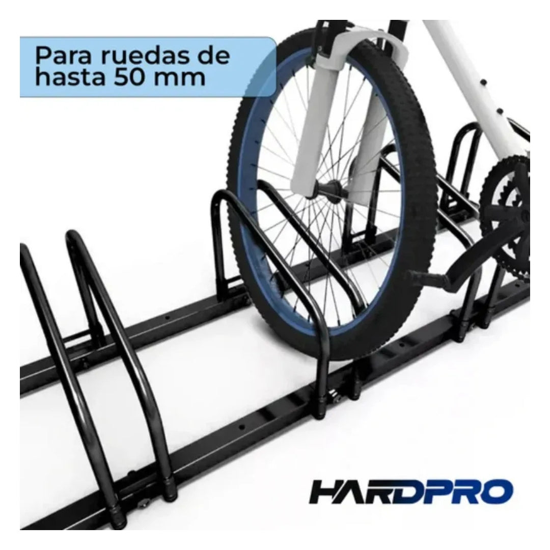 Bicicletero Estacionamiento Soporte Portabicicletas 6 Plazas De Acero