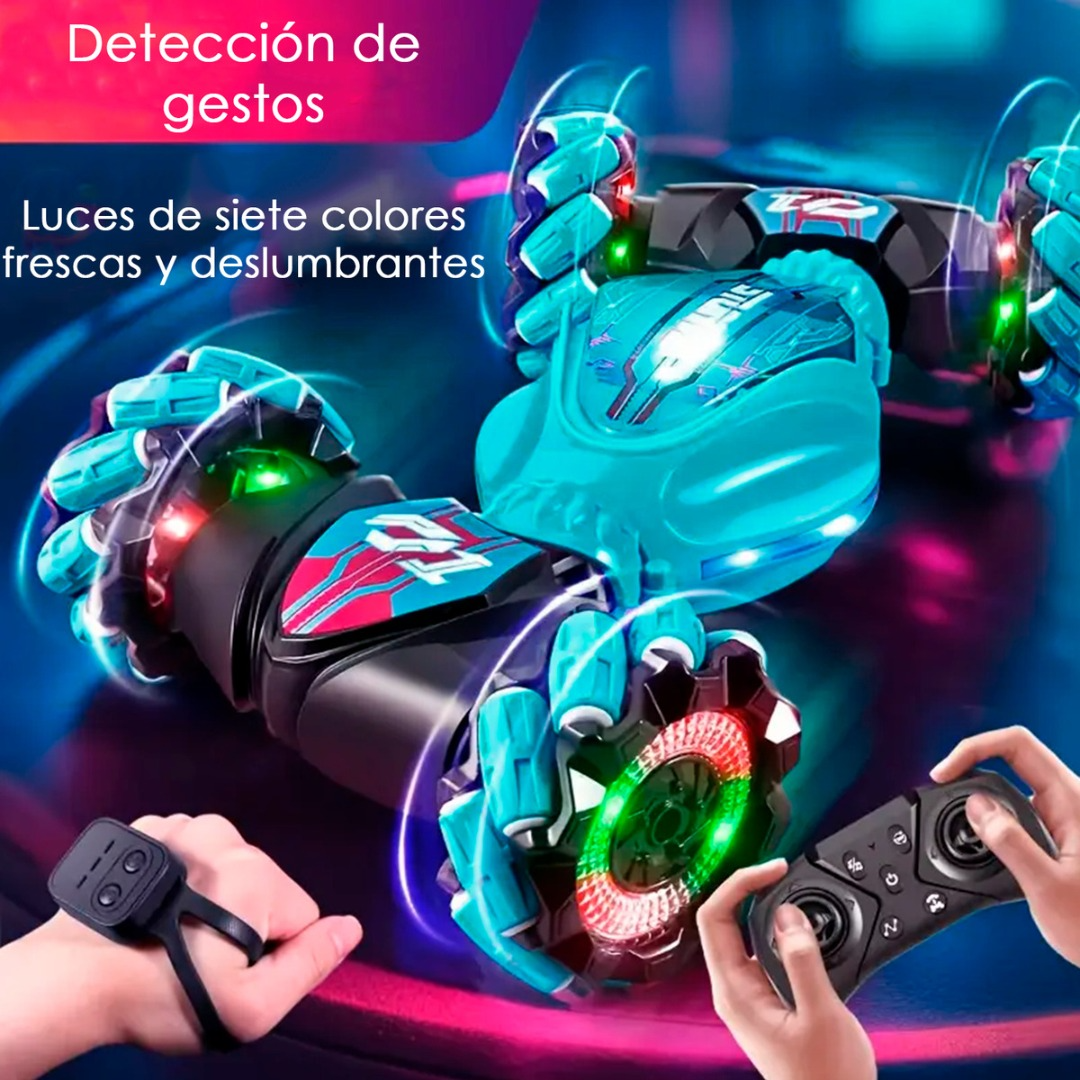 Auto Control Remoto 4x4 Trucos Pro Sensor Muñeca Con 2 Controles
