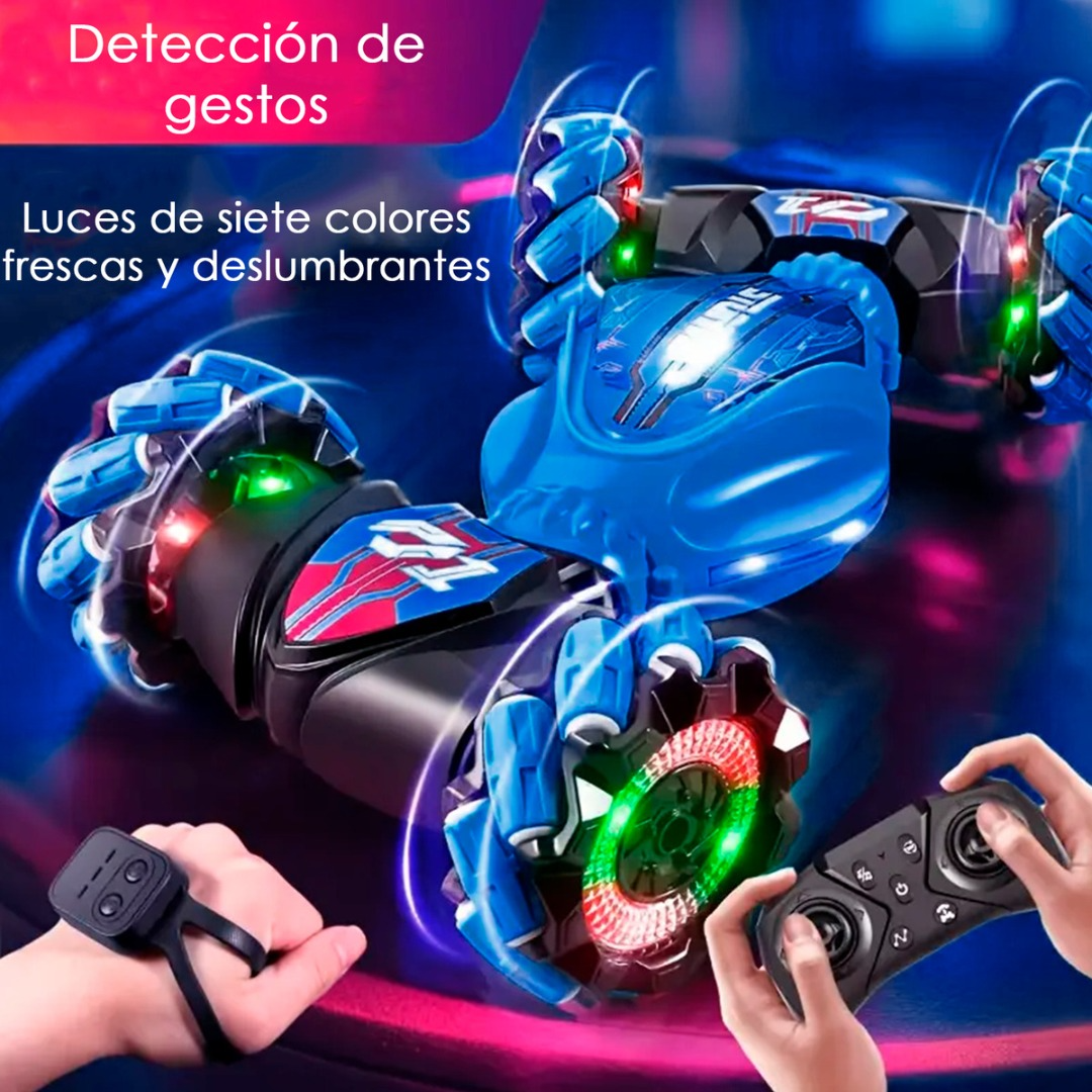 Auto Control Remoto 4x4 Trucos Pro Sensor Muñeca Con 2 Controles