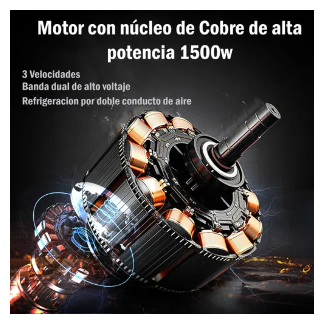 Aspiradora Industrial Hardpro 1500w Inalambrica 100l 40mm Verde