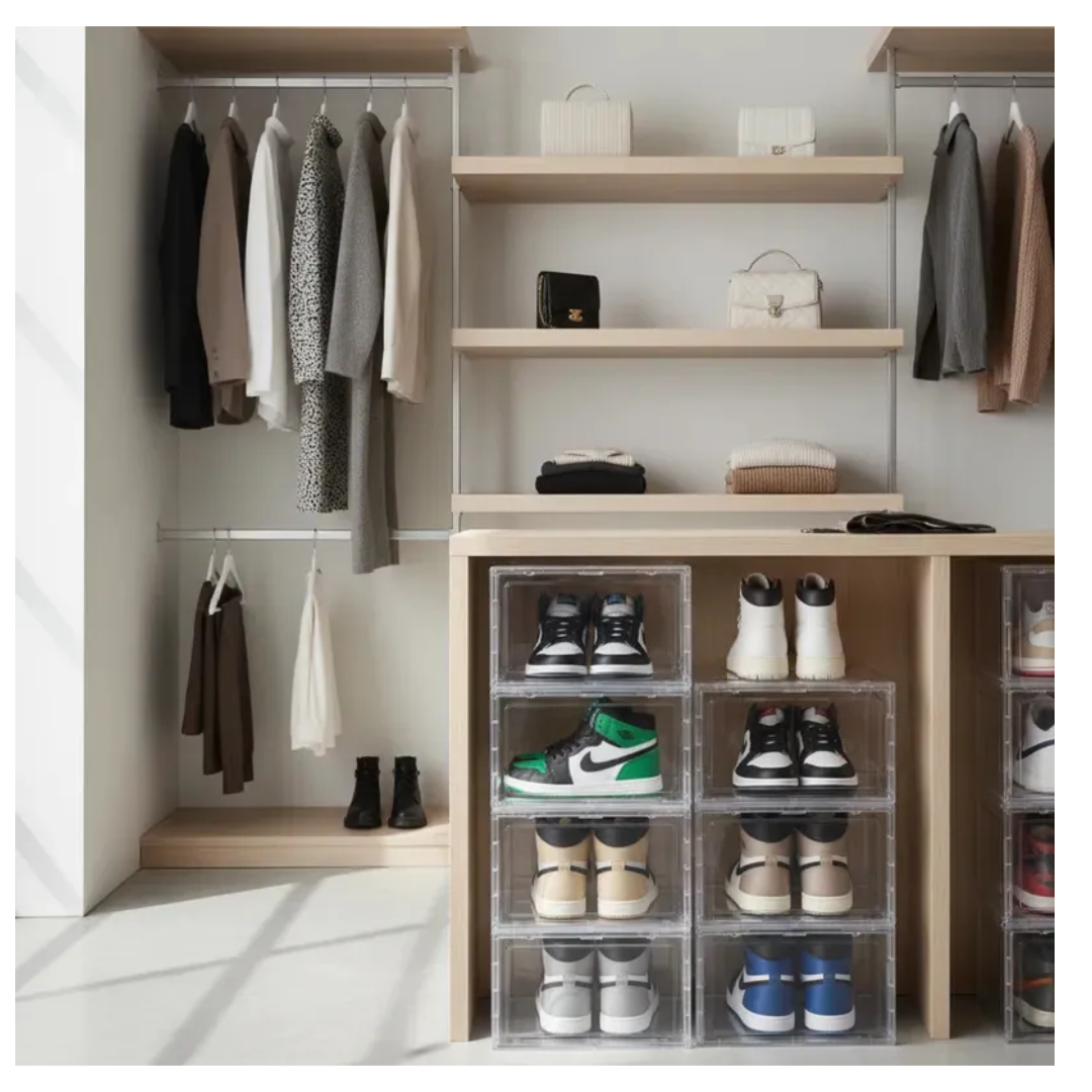 Caja De Zapatos Imantada Mueble 6 Organizadores De Zapatos