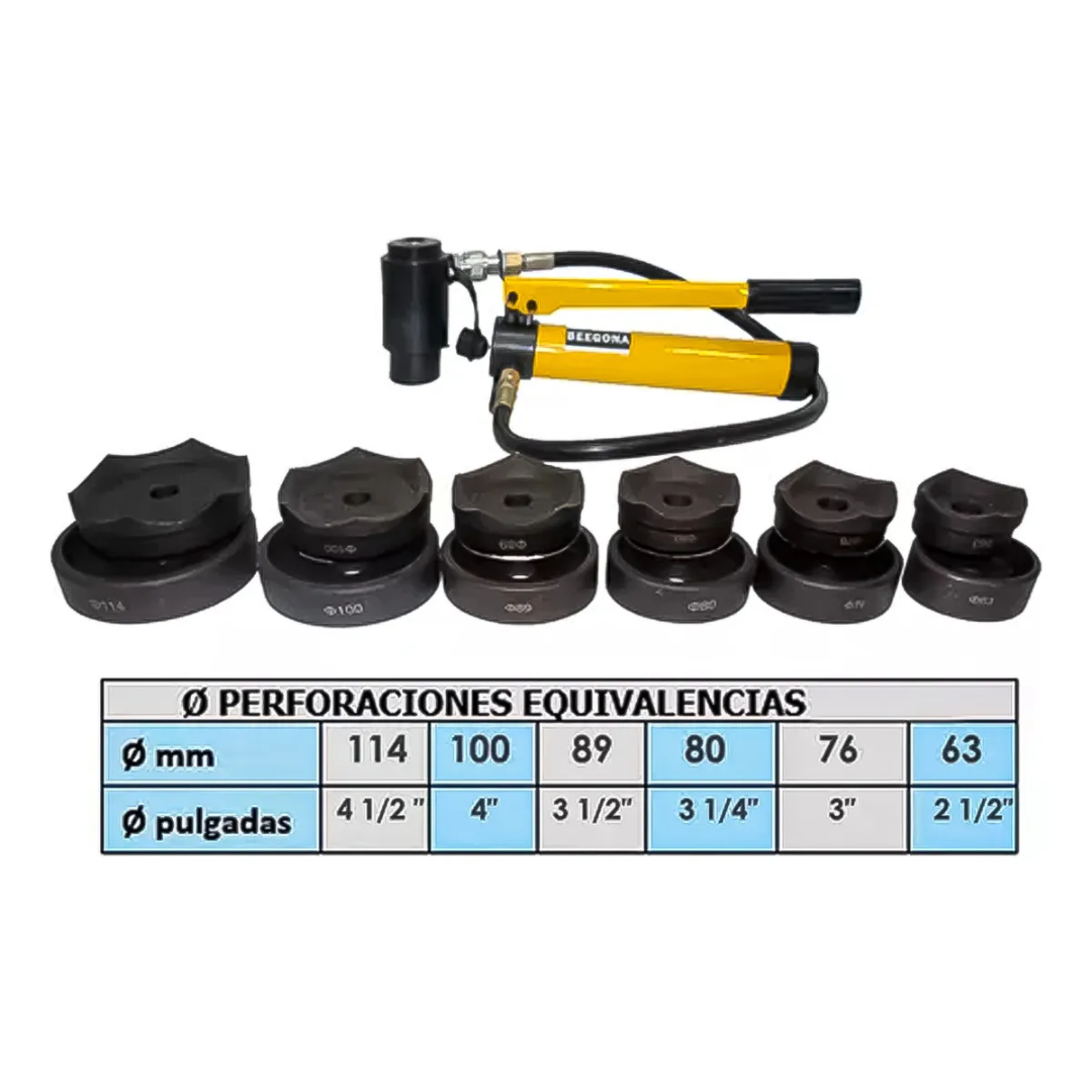 Perforador De Tableros Electricos 15ton Knock Out Sacabocado