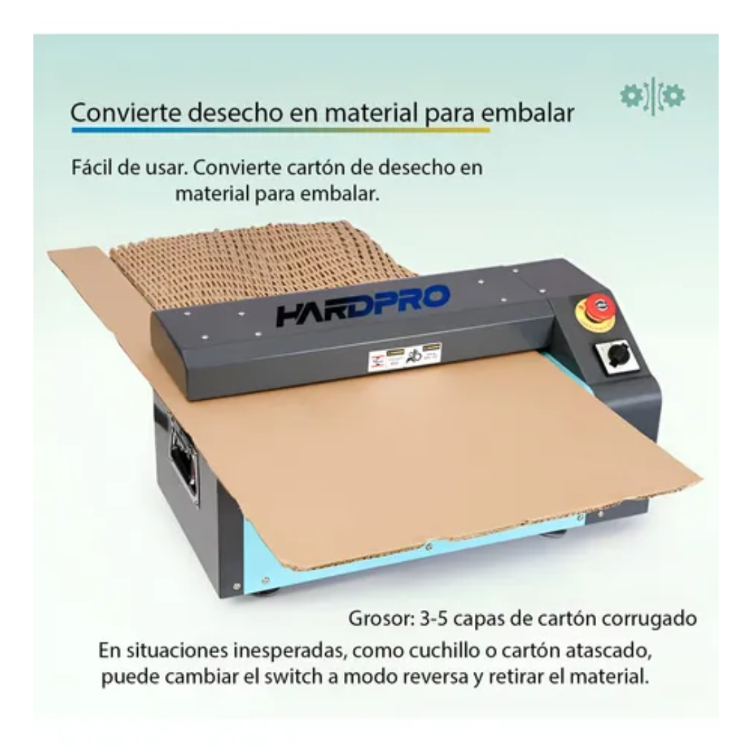 Máquina Trituradora De Cartón Para Relleno Y Embalaje 370w Turquesa
