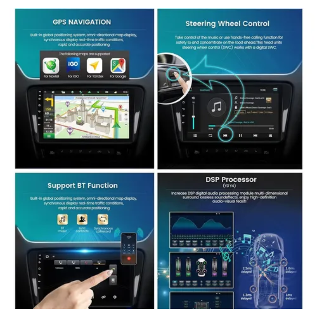 Auto Pantalla Tactil Radio 10 Pulgadas Android 2gb 32gb Rom