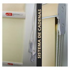 Cortina Roller Blackout Doble Visillo Cenefa 120x200