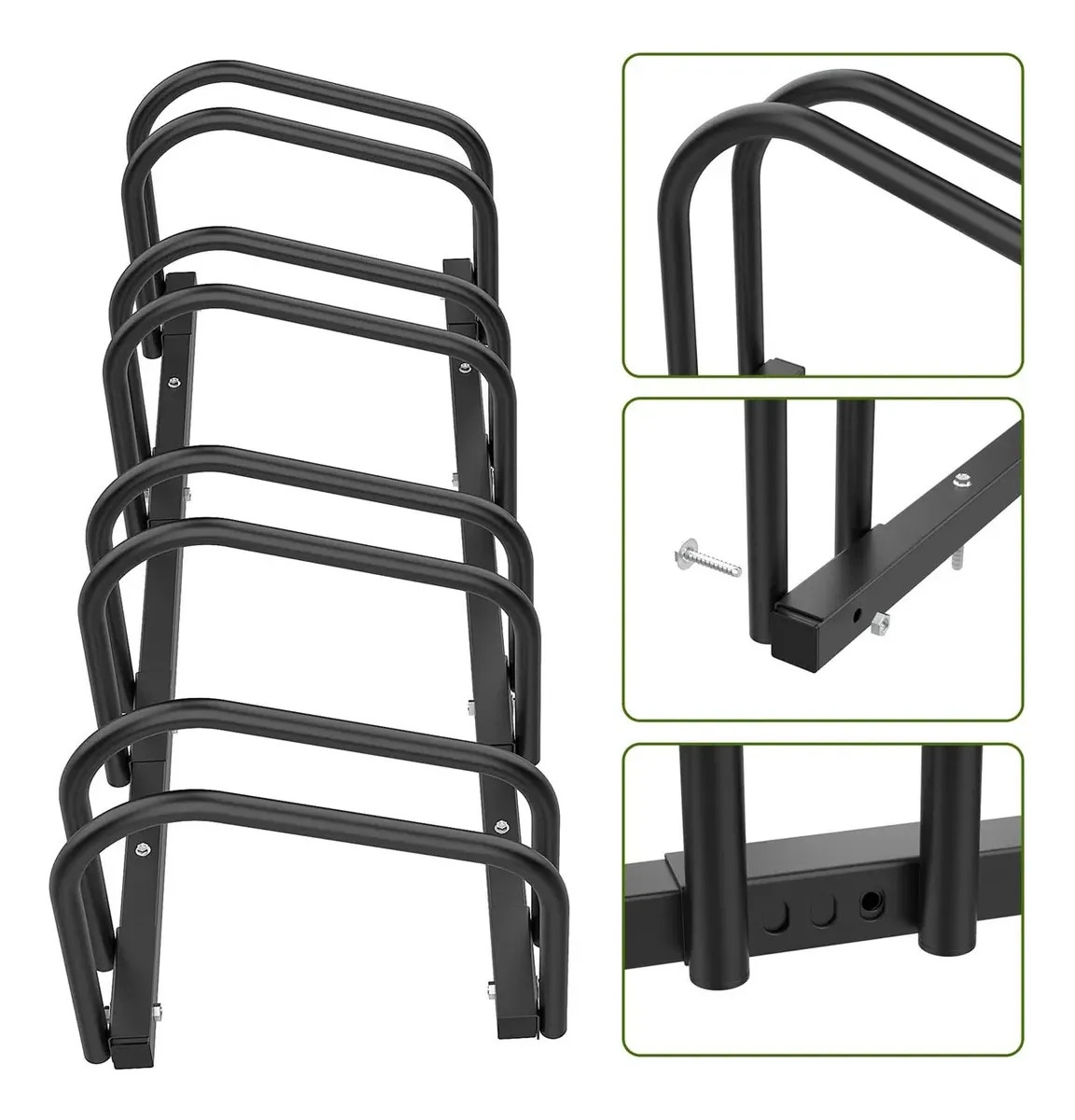 Bicicletero Rack Piso 4 Estacionamientos Bicicletas En Acero