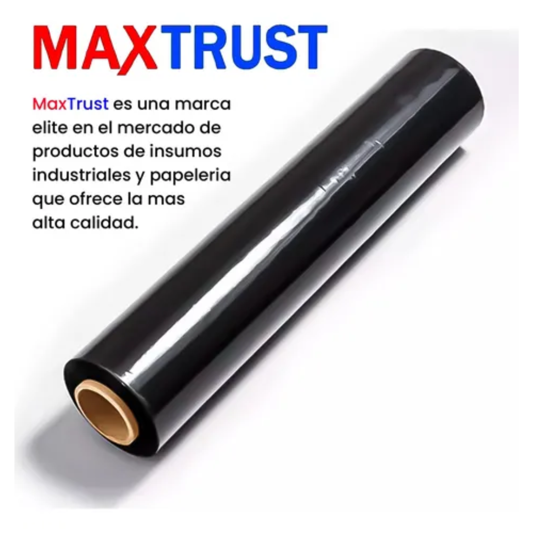 Pack 6 Film Alusa Negro Rollos De Embalaje 250m 20 Micrones