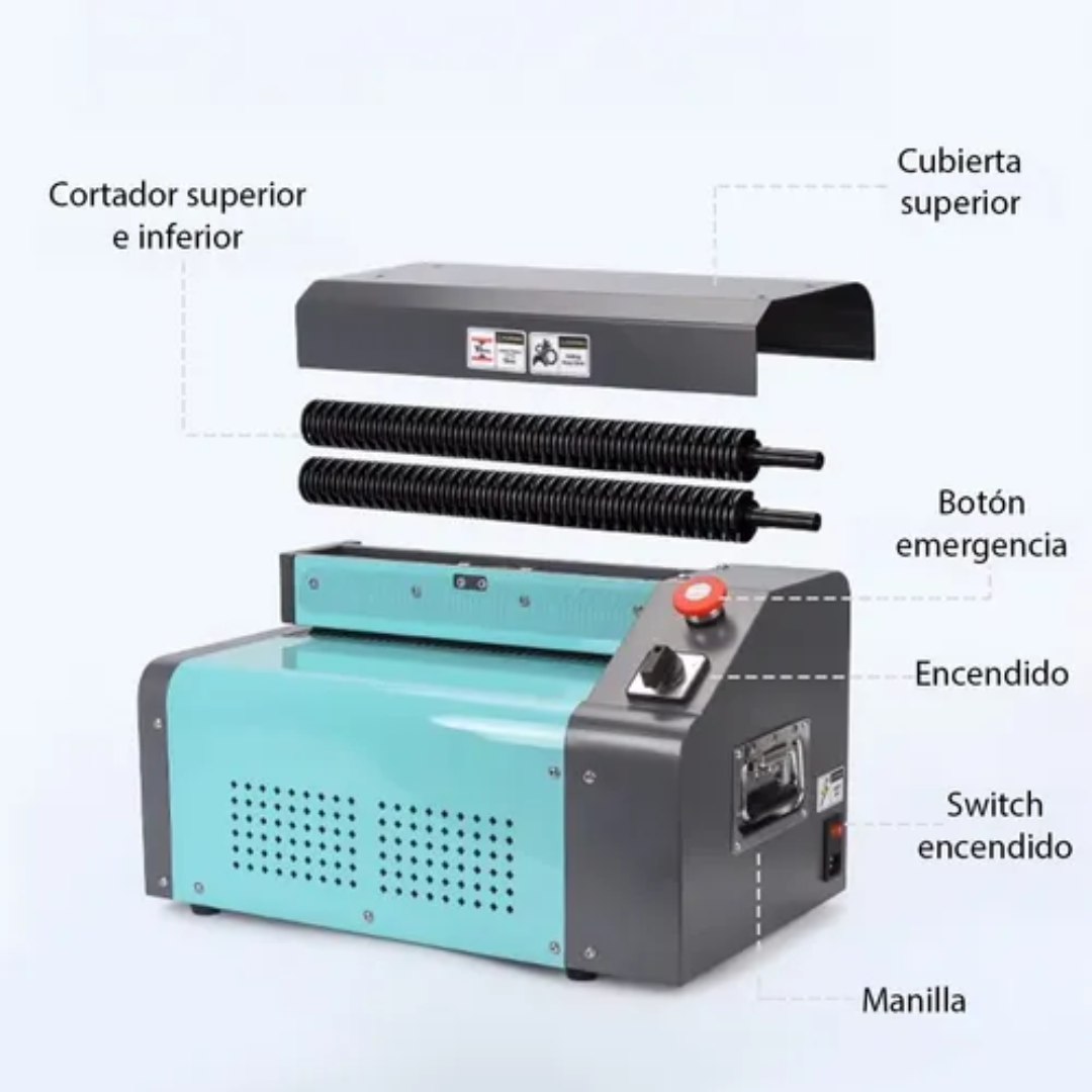 Máquina Trituradora De Cartón Para Relleno Y Embalaje 370w Turquesa