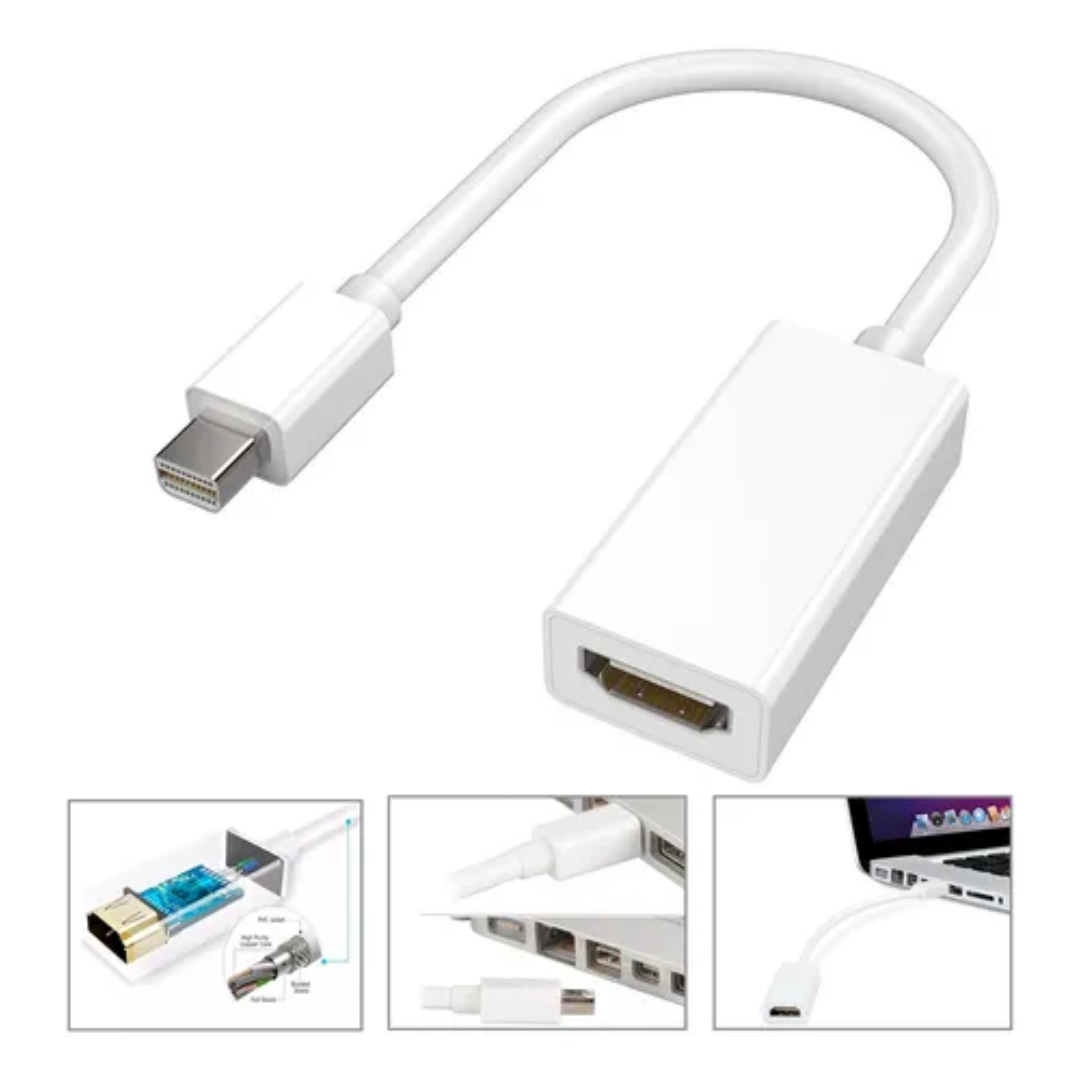 Adaptador Cable Thunderbolt Mini Displayport A Hdmi Mac 1080