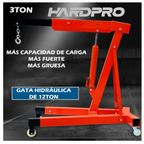 Tecle Grua Pluma Hidraulico 3 Toneladas Desmontable Auto