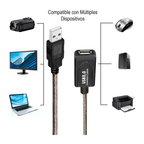 Cable Usb 10 Metros Extension Activo Macho A Usb Hembra 2.0