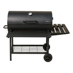 Parrilla Con Tapa A Carbon Asado Tipo Tambor Acero De 0.7mm Con Ruedas