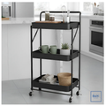 Carro Plegable Carrito Organizador Estante Con Rueda Multiuso