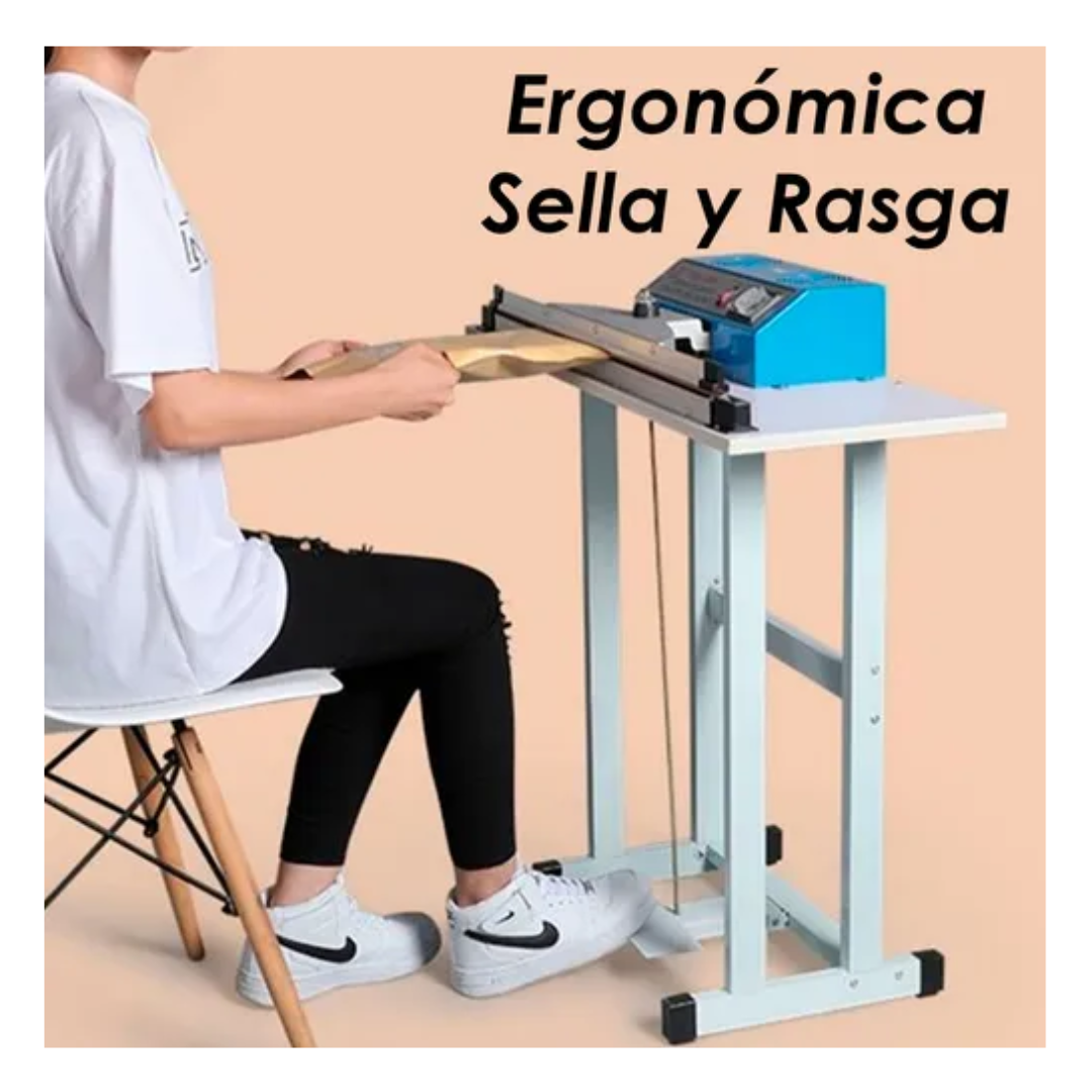Selladora Cortadora De Bolsa De 60cm Con Pedal 600w