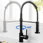 Grifo Llave Alta Monomando Cocina Rociador Flexible Acero Inoxidable