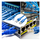 Cable De Red Cat6 Lan 40 Metros Alta Transferencia De Datos