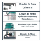 Aspiradora Industrial Hardpro 1500w Inalambrica 100l 40mm Verde