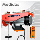 Tecle Eléctrico Inalámbrico 500kg 12mtrs Cable Acero 1050w