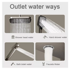 Columna De Ducha Moderna 4 Funciones Llave Tipo Piano Bidet