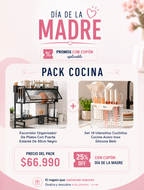 Promo Cocina Escurridor + Set 16 Utensilios Beiti