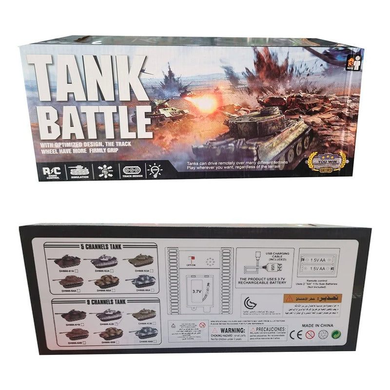 Tanque Militar Control Remoto Torreta 360° Con Luces