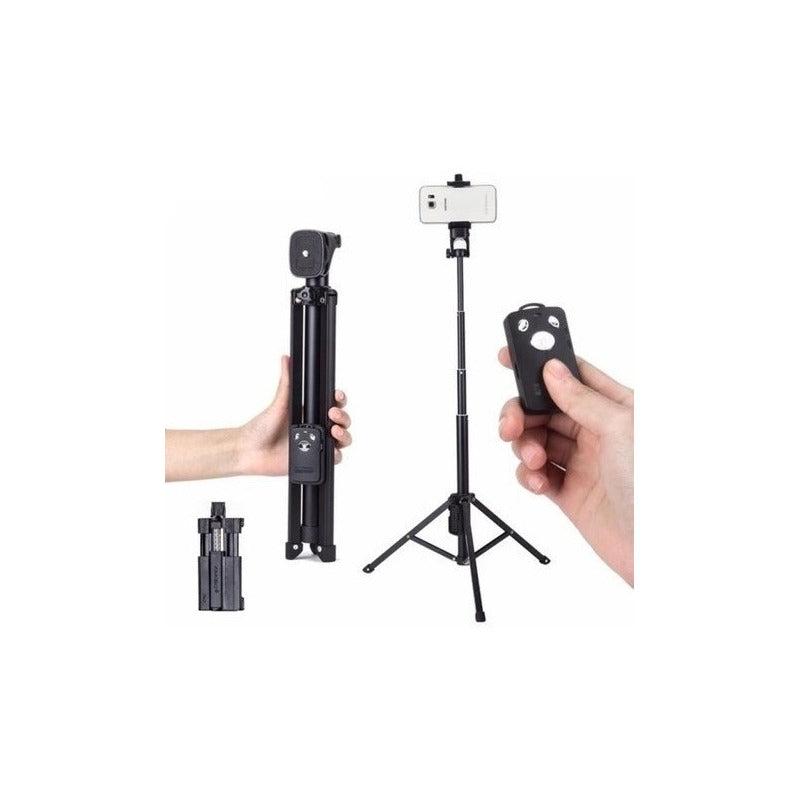 Tripode Celular Bluetooth 2 En 1 Yunteng Vct-1688 De 134cm