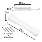 Pack 10 Tubo Led Foco 18w Techo Luz Fria Curvo 40cm Aspor