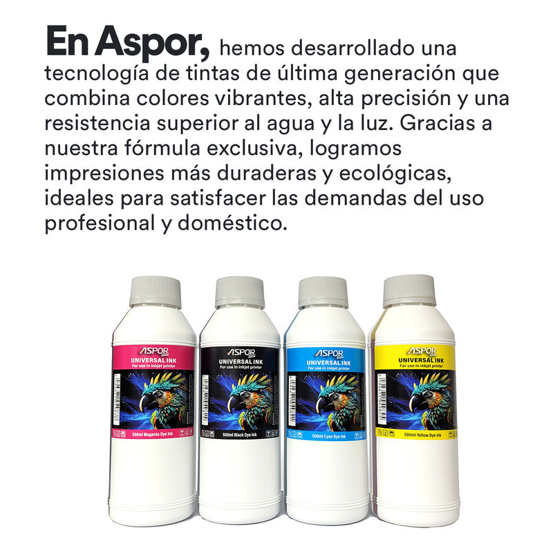 Tinta Sublimación Premium Universal 500ml Colores Impresora
