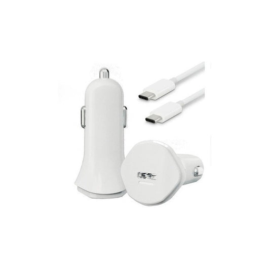 Cargador Auto Carga Rapida 18w Y Cable Usb C 3.0a Aspor A906