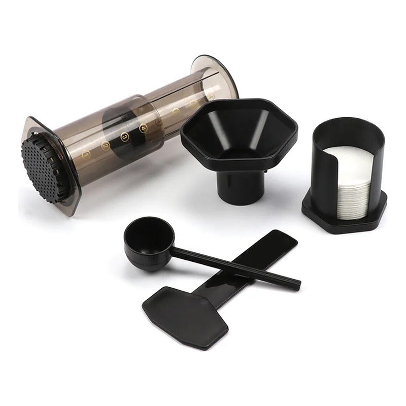Cafetera Tipo Aeropress Portátil Con Filtros Manual Biancci