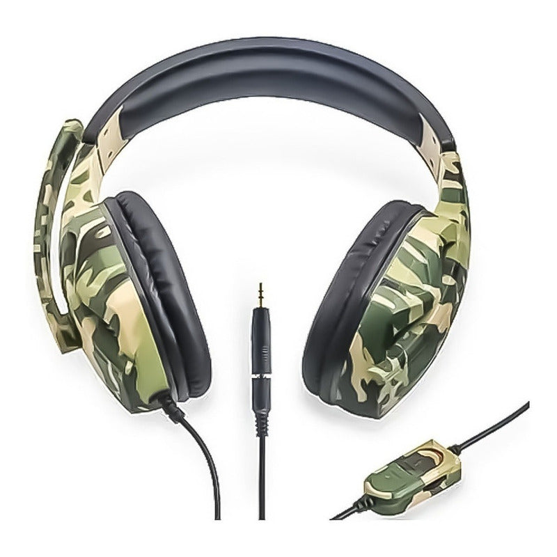 Audifonos Gamer Pc Cableado Aux 3.5mm Volumen Ajustable