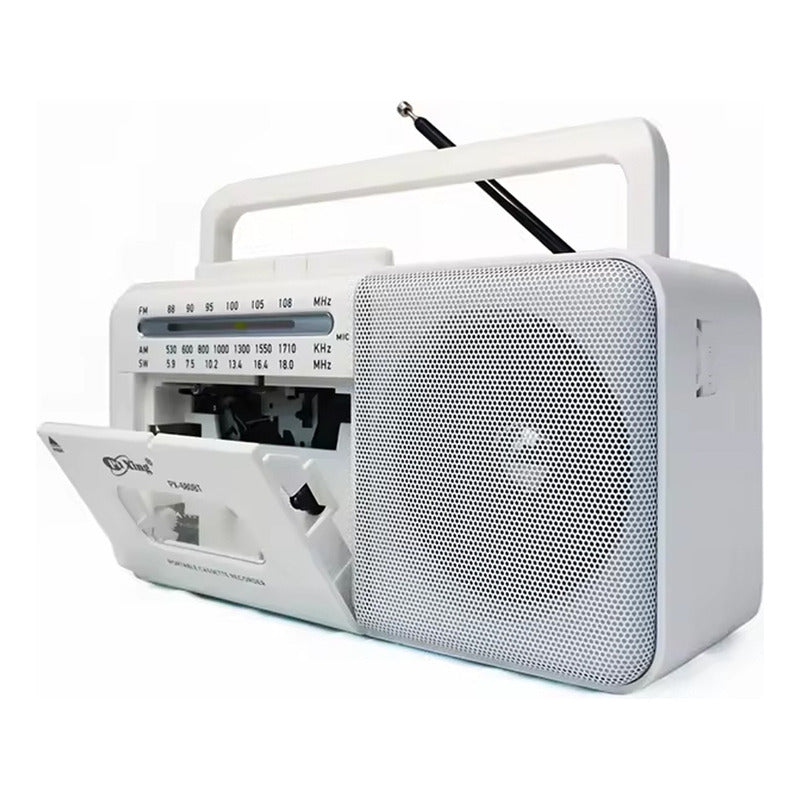 Radio Cassette Bluetooth Am/fm Mp3 Sd Usb Recargable Y Pilas