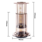 Cafetera Tipo Aeropress Portátil Con Filtros Manual Biancci