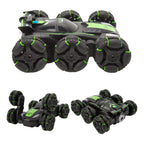 Auto De Acrobacia Rc Stunt Car 6 Ruedas Luz Sonido 2.4ghz