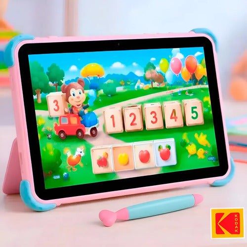 Tableta Infantil 10.1 Para Niños Wifi Kodak 4+64gb Dual Cam