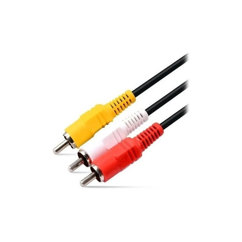 Cable De Video Rca 3x3 Audio Video 1.5 Metro Calidad Blister