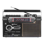 Radio Cassette Vintage Bluetooth Antigua Am/fm Mp3 Sd Usb