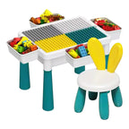 Mesa De Bloques Para Construccion 85 Piezas 1 Silla