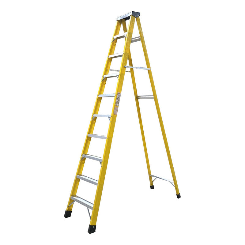 Escalera Fibra De Vidrio Industrial 3.1mts 10 Peldaños 150kg