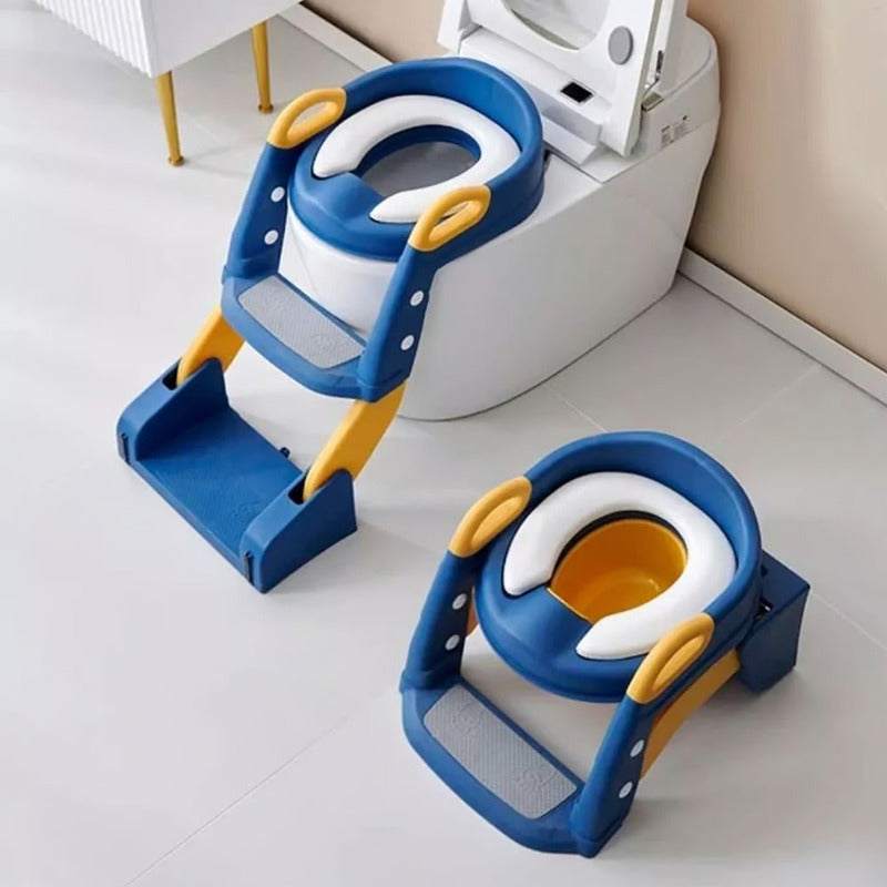 Adaptador Wc Niños Asiento Escalera Pelela 3 En 1 Acolchado