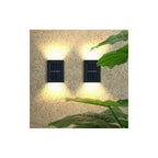 Pack 3 Foco Luz Aplique Solar Led Pared Exterior Luz Calida