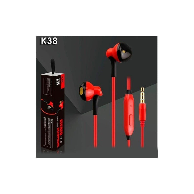 Audífonos Manos Libres Jack 3.5mm Alta Calidad K38 Kin
